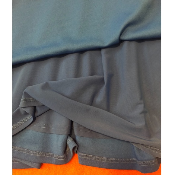 Blue sleeveless scalloped neck skater dress NWT - Picture 5 of 6